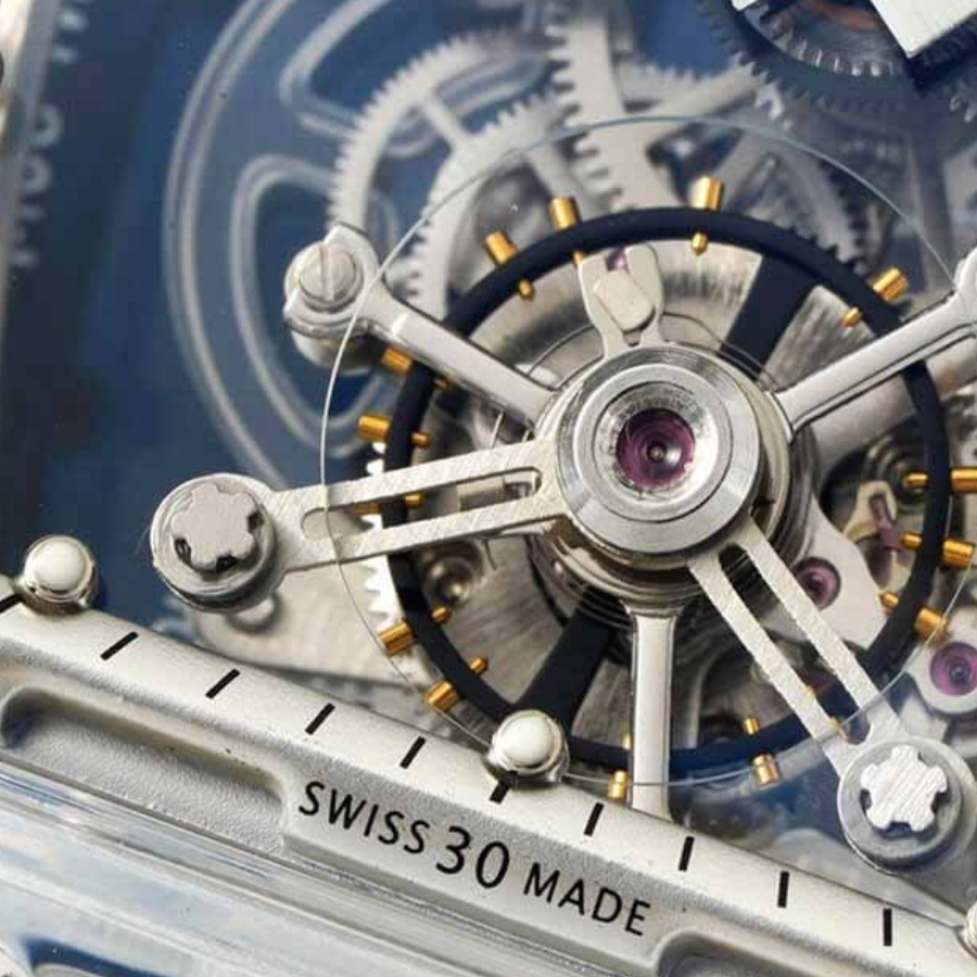 FlexibleFit Richard Mille RM 56-01 Tourbillon Transparent Authentic Clone 1: 496