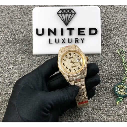 TechFriendly Rolex Datejust 116300 “Iced Out Arabic Dial” Collector’s Copy 1: 1049
