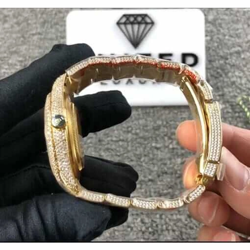 TechFriendly Rolex Datejust 116300 “Iced Out Arabic Dial” Collector’s Copy 1: 1049