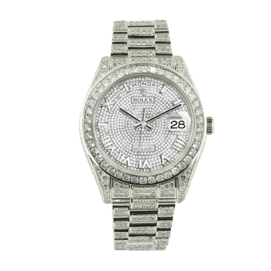 Rolex Datejust 116300 “Iced Out Baguette” Ultra Precision Replica TopPick 1052