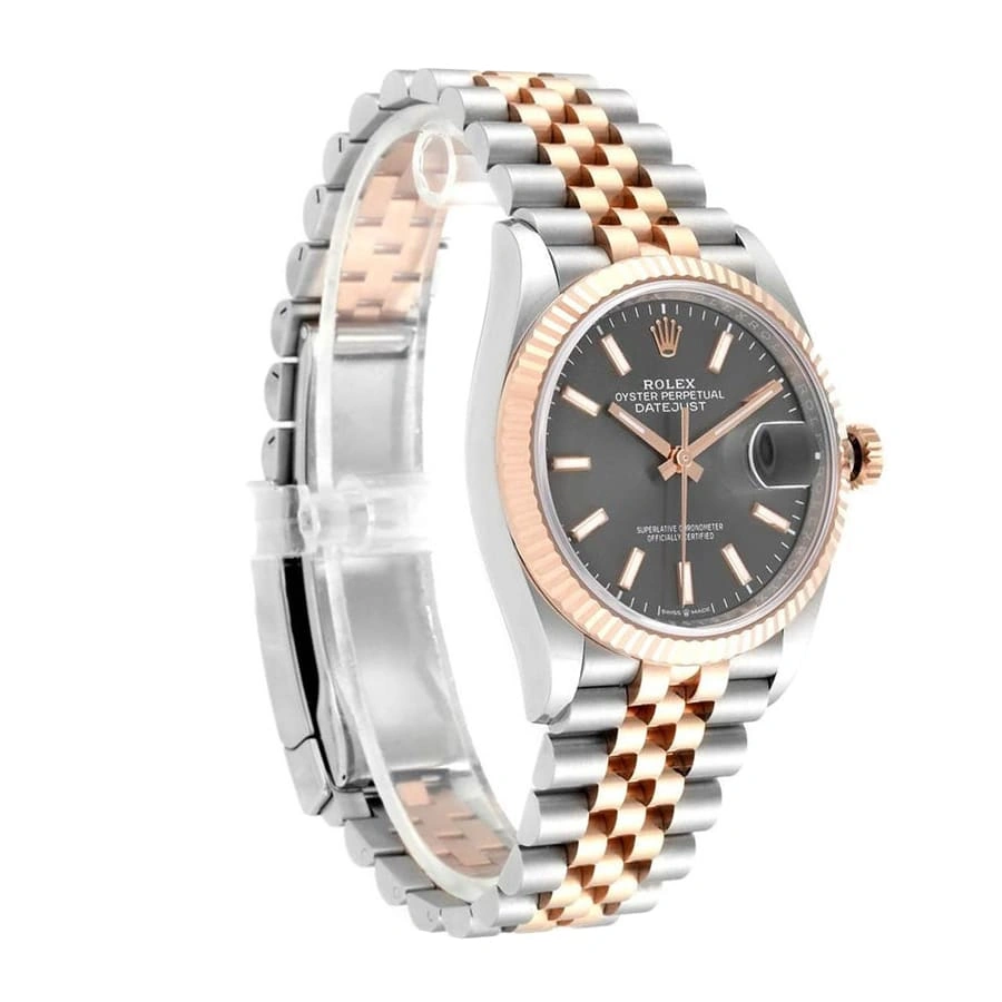 Compact Rolex Datejust 126231 Two-Tone Fluted Bezel Detailed Replica 583