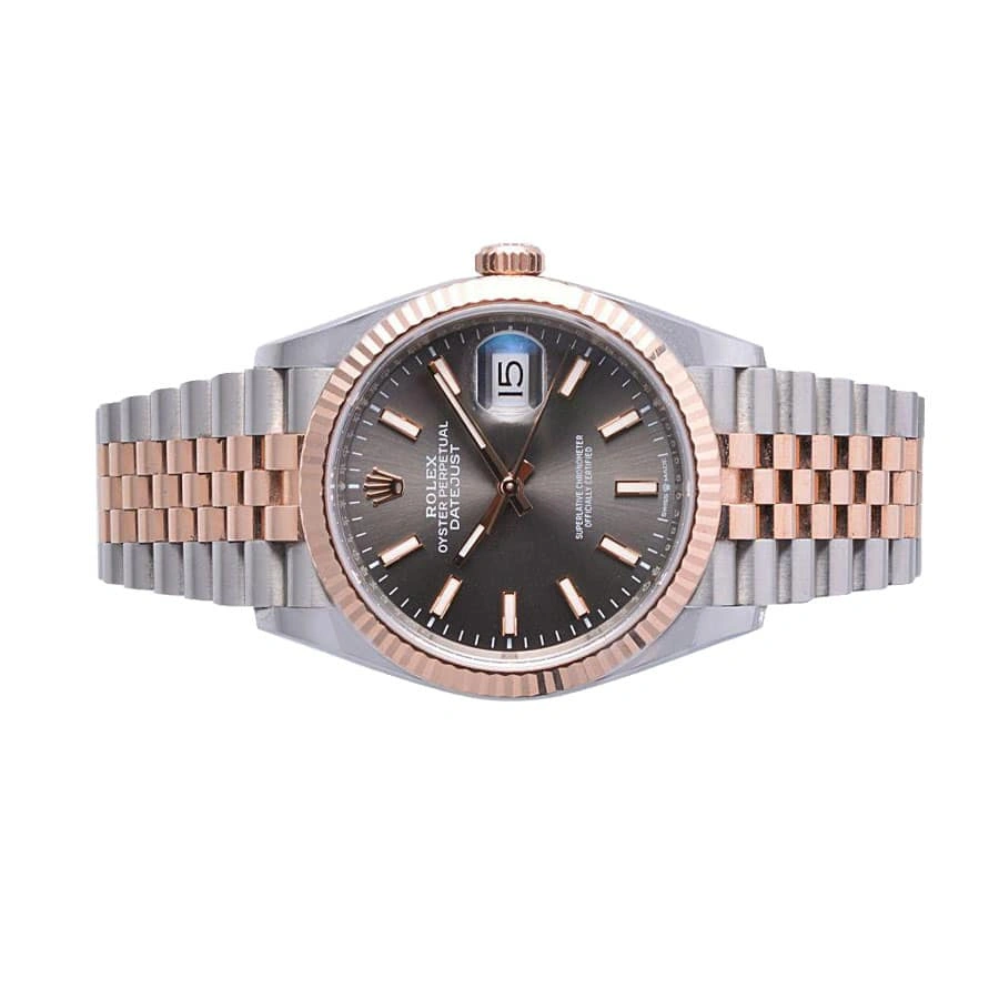 Compact Rolex Datejust 126231 Two-Tone Fluted Bezel Detailed Replica 583