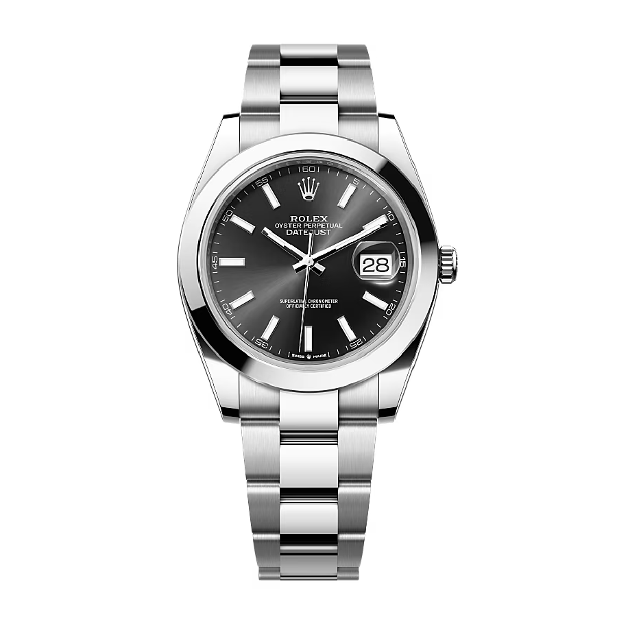 Rolex Datejust 126300 “Black Dial Oyster”  Clone Replica Classic 595
