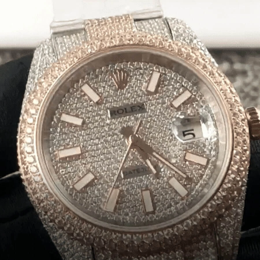Packable Rolex Datejust 126303 “Two-Tone Iced Out”  Duplicate Edition 1063