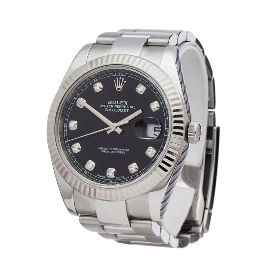 EyeCatching Rolex Datejust Black Diamond 126334 Exact Replica 1: 674