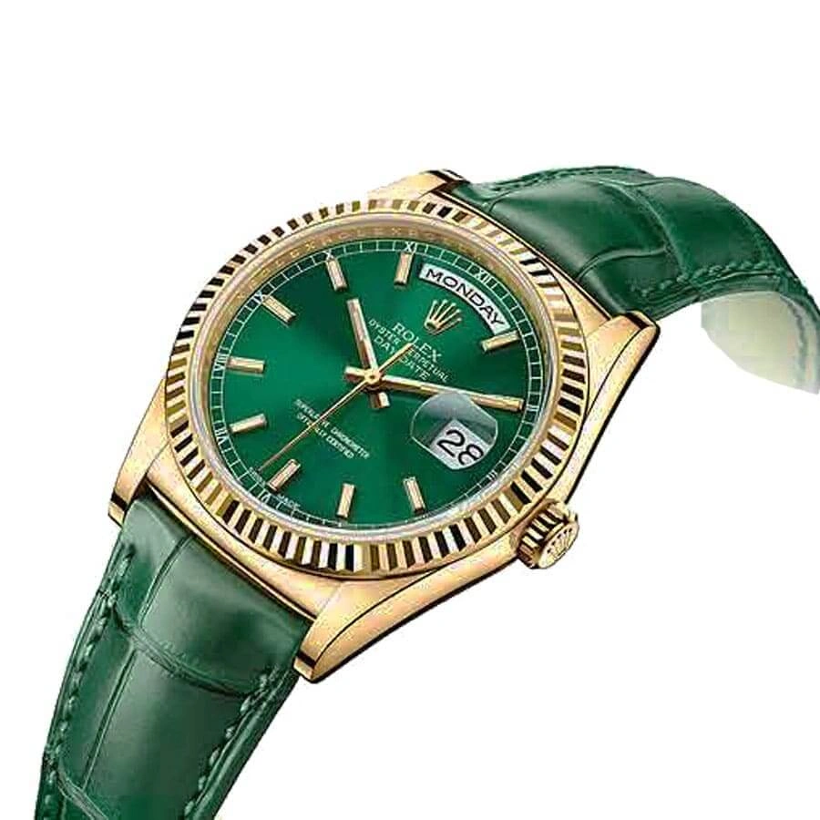 SunProtective Rolex Day-Date 118138-0003 “Green Dial” Superior Replica 700