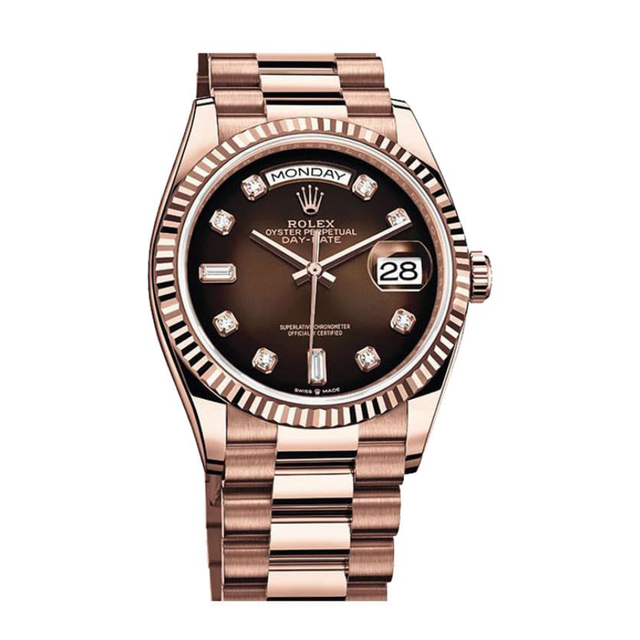 Unisex Rolex Day-Date 128235 “Brown Ombre Dial” Top Grade Clone 1: 699