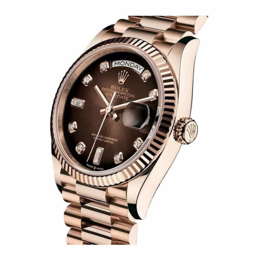 Unisex Rolex Day-Date 128235 “Brown Ombre Dial” Top Grade Clone 1: 699