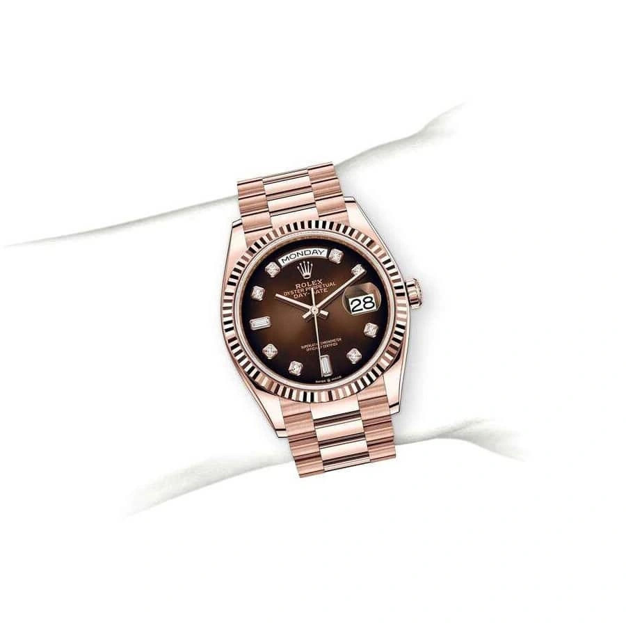 Unisex Rolex Day-Date 128235 “Brown Ombre Dial” Top Grade Clone 1: 699
