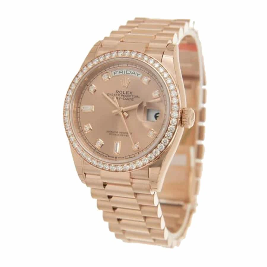 Resilient Rolex Day-Date 128345PDP “Pink Diamond” Super Clone Exceptional Replica 1: 1078