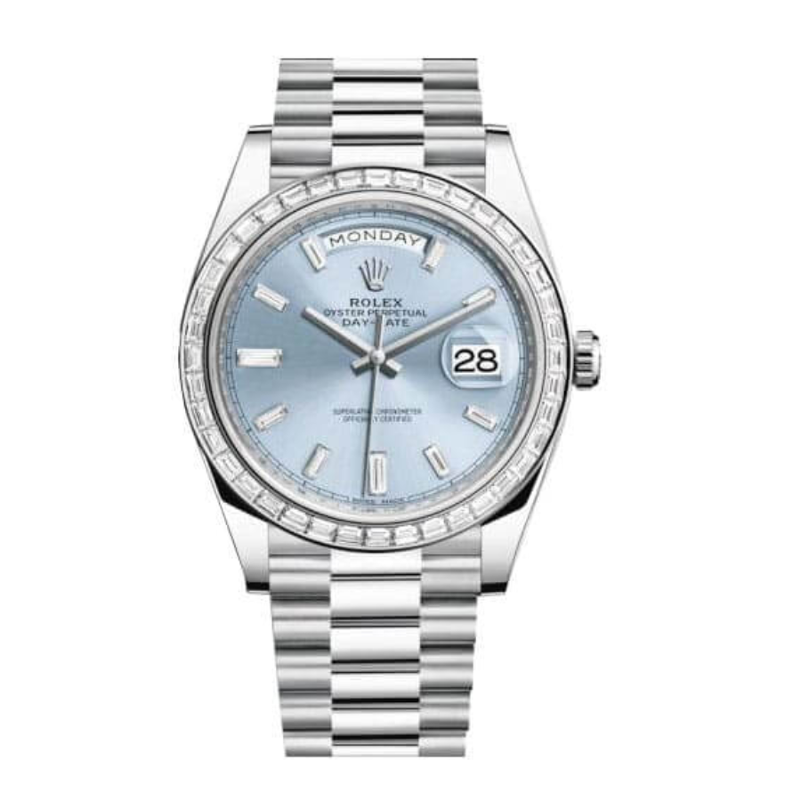 EasyCare Rolex Day-Date 18038 “Iced Out” High Fidelity Replica 1080