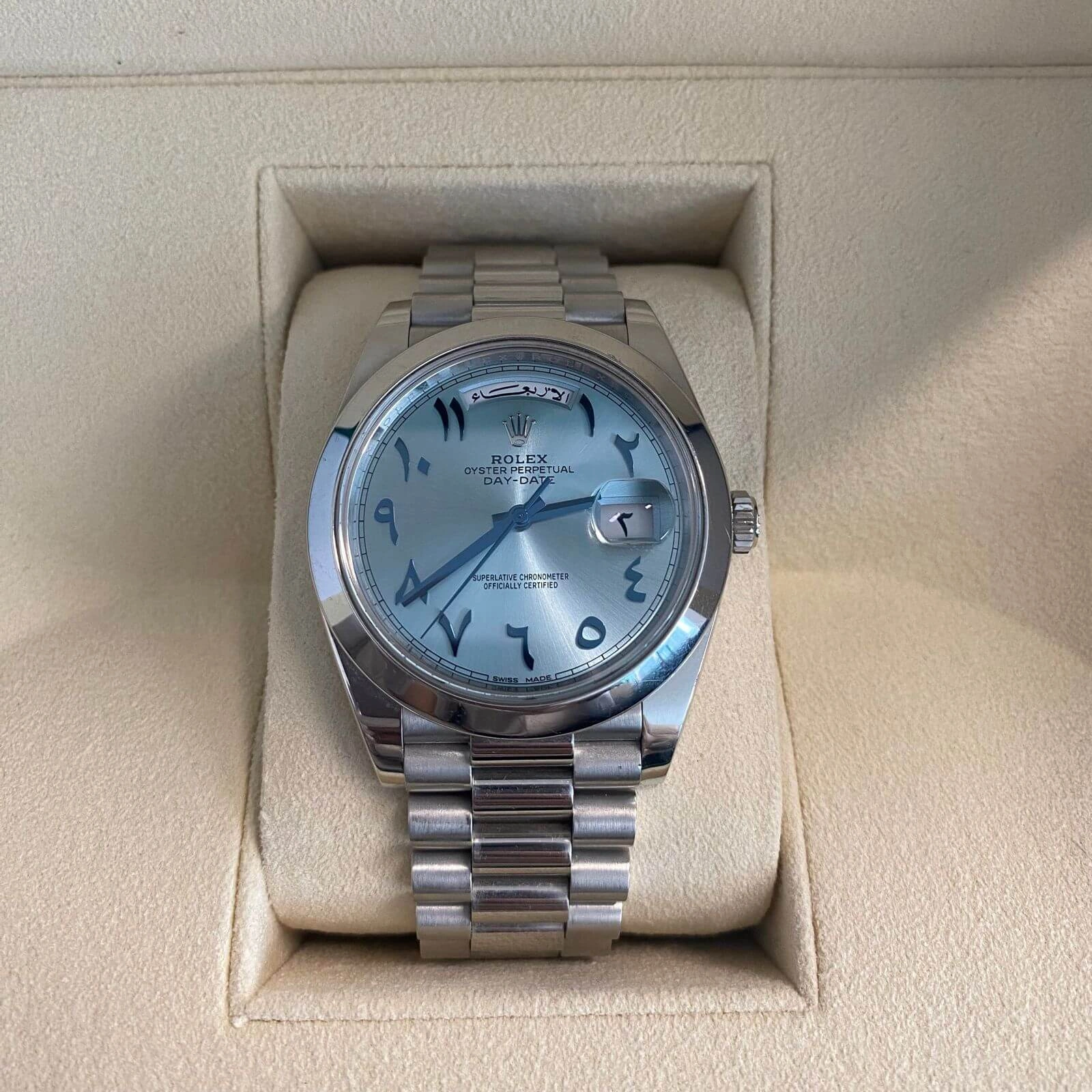 Rolex Day-Date 228206 “Ice Blue” First-Class Clone ZeroBulk 721