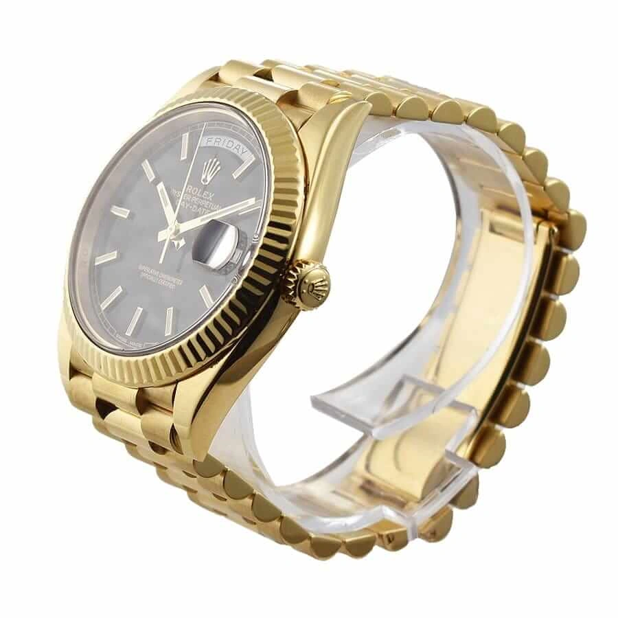 Rolex Day-Date 228235-0002 “Black Dial” Precision Replica Edition Snug 730