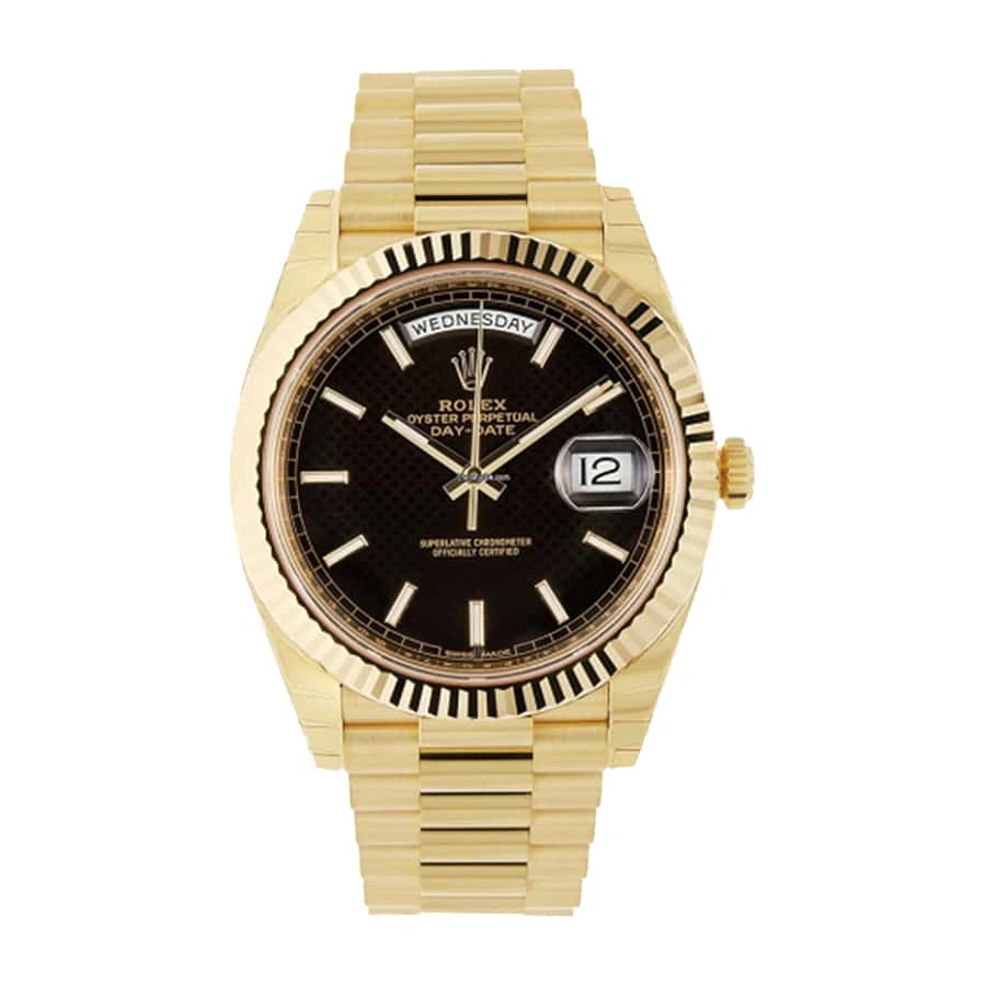 Rolex Day-Date 228235-0002 “Black Dial” Precision Replica Edition Snug 730
