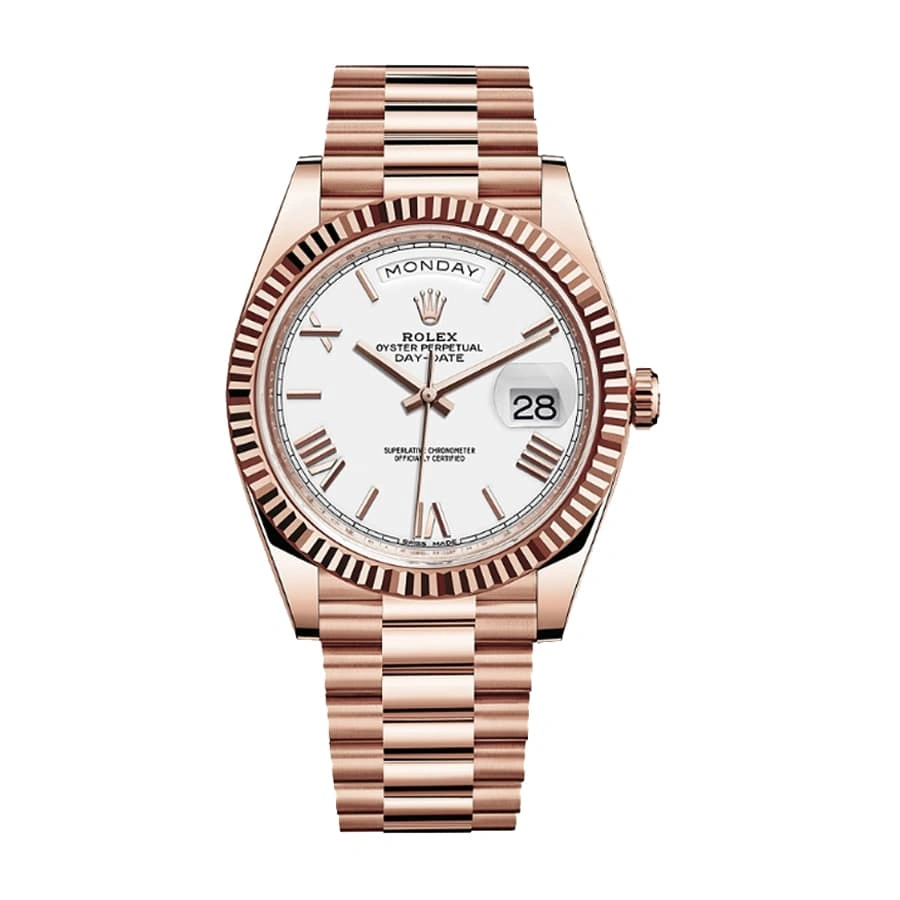 Bold Rolex Day-Date 228235 “White Dial” Signature Replica 1: 728
