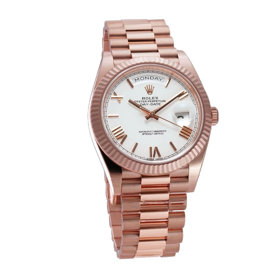 Bold Rolex Day-Date 228235 “White Dial” Signature Replica 1: 728