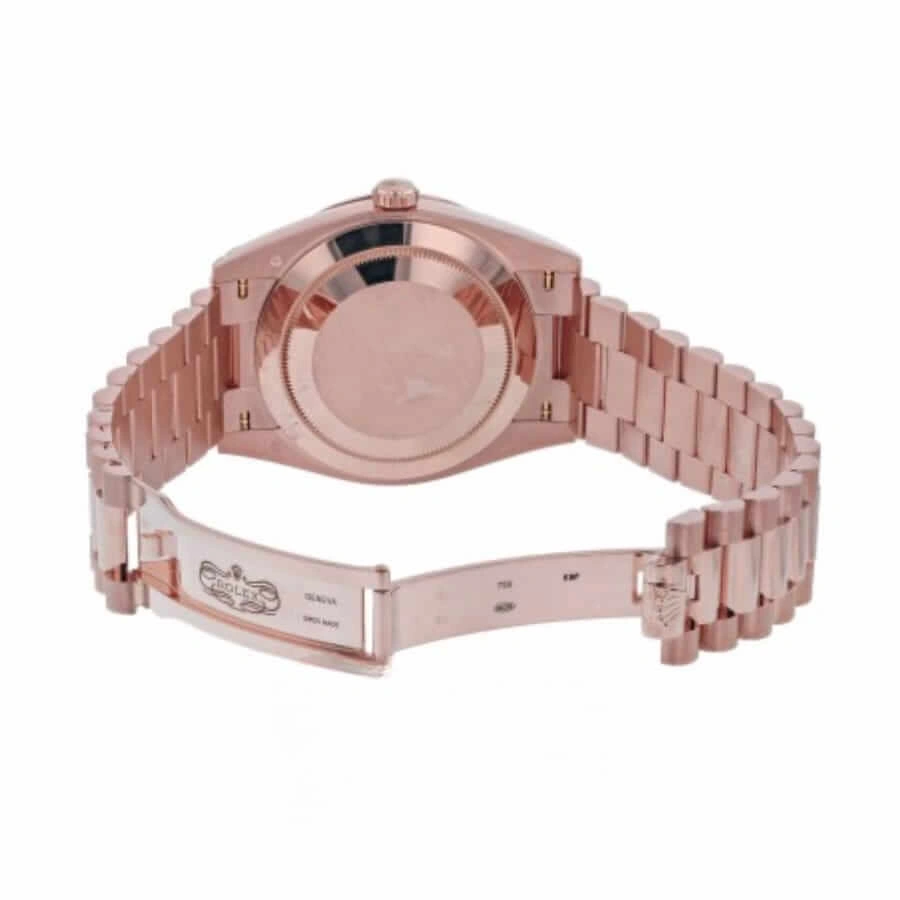 Rolex Day-Date 228345RBR “Everose Gold Diamond Bezel” Near  Replica Unisex 1085