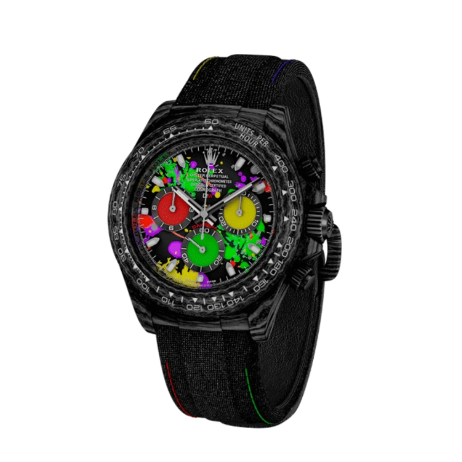 Unisex Rolex Daytona “Carbon” 4130 Masterpiece Replica 759