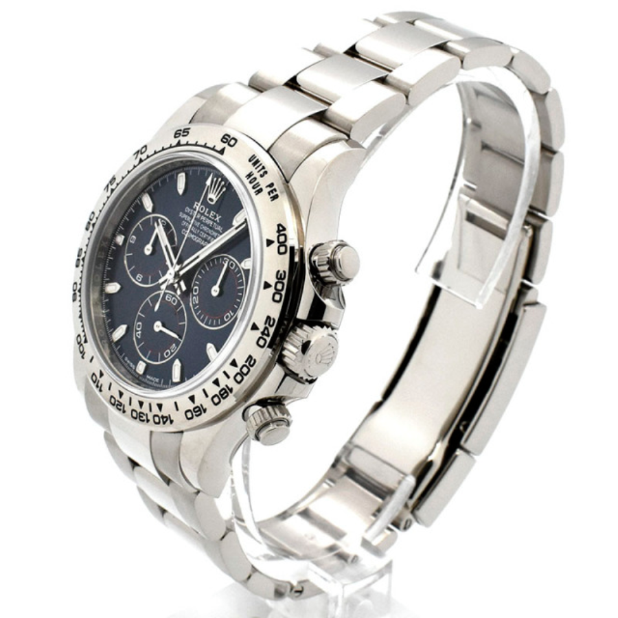 NewStyle Rolex Daytona Cosmograph 116509 “White Gold Blue Dial” Mirror Clone Quality 780