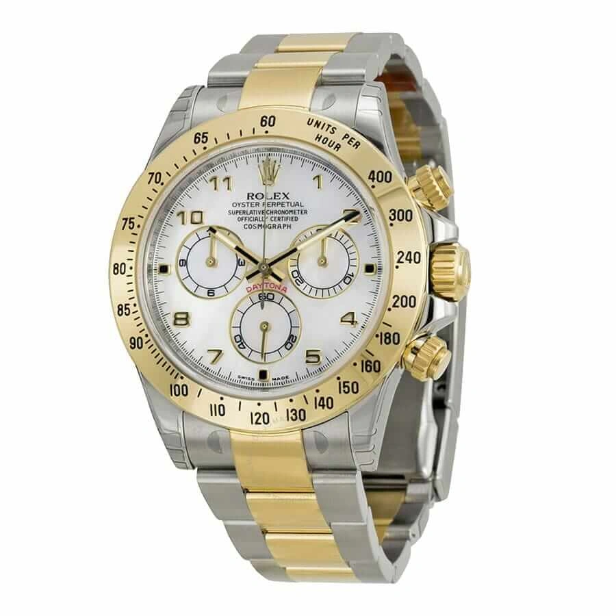 EasyCare Rolex Daytona Two-Tone 116523 “White Dial” Authentic Super Replica 790