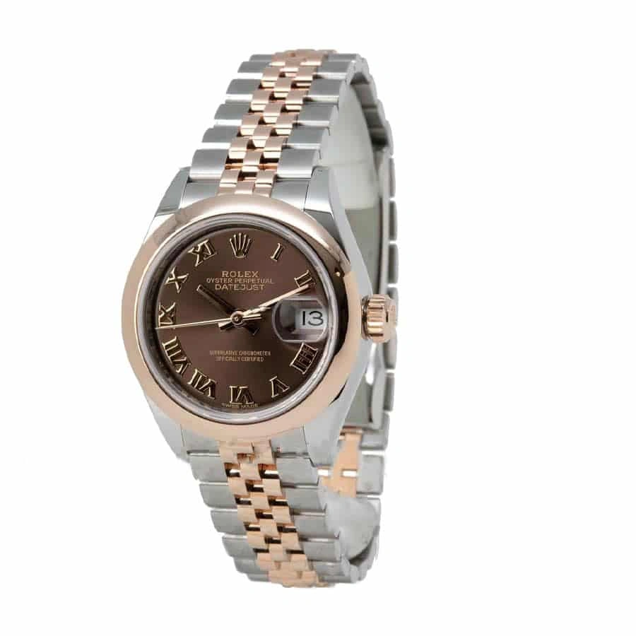 Rolex Lady-Datejust 279161 Chocolate Roman Dial Mirror Clone Quality Durable 834