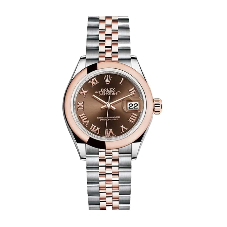 Rolex Lady-Datejust 279161 Chocolate Roman Dial Mirror Clone Quality Durable 834
