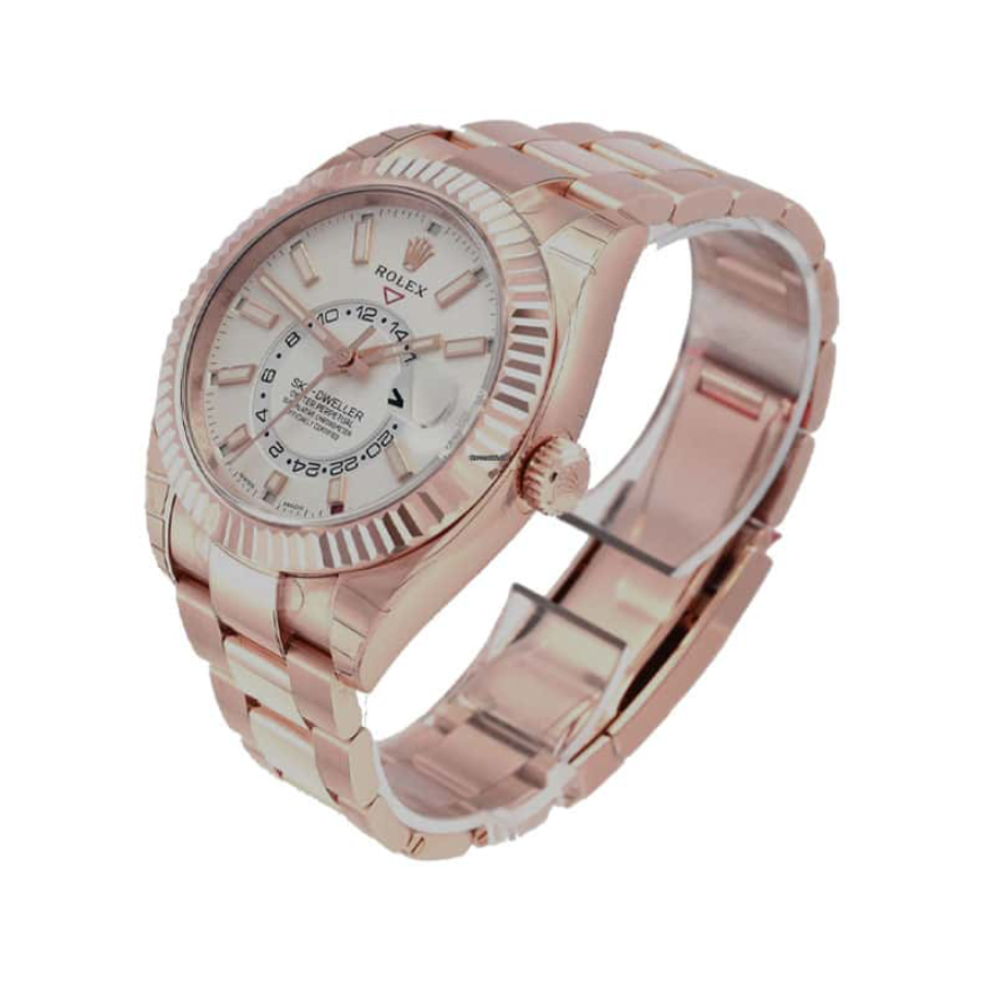 Stretchable Rolex Sky-Dweller 326935 “Everose Gold” Swiss Super Clone 892
