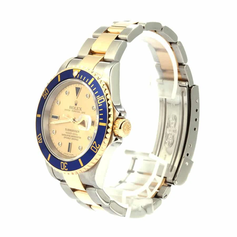 Unisex Rolex Submariner 16613 “Serti Two-Tone” Top Grade Clone 1: 903