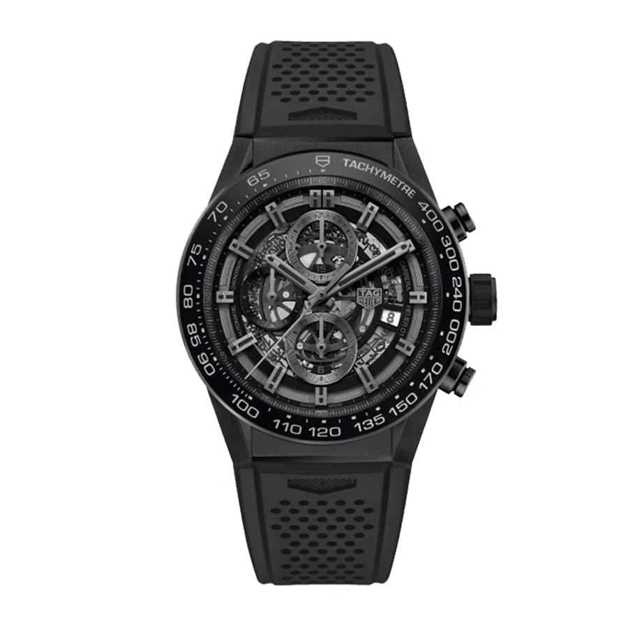 DailyWear TAG Heuer Carrera Chronograph CBN2A1B.BA0643 “Black Rubber” Deluxe Copy Quality 982